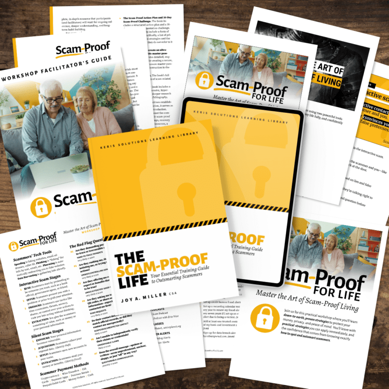 Scam-Proof For Life (Book + Workshop Companion Materials)